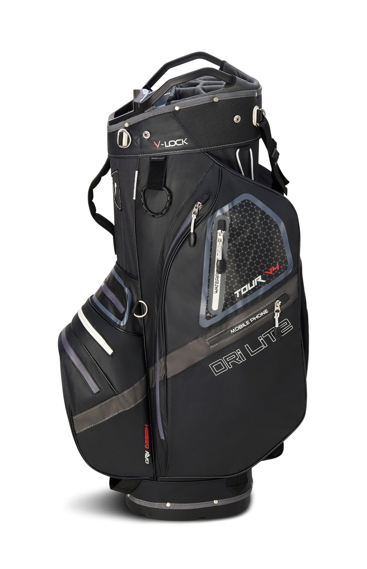 Big Max Dri Lite V - 4 Waterproof Cartbag, Schwarz - Golflaedchen.de