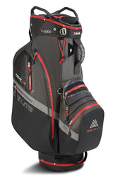 Big Max Dri Lite V - 4 Waterproof Cartbag, Grau / Schwarz / Rot - Golflaedchen.de