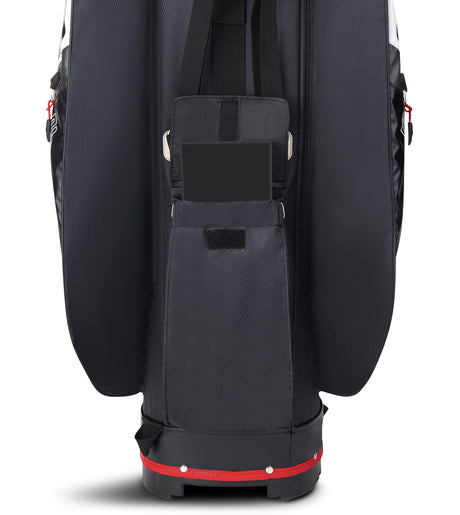 Big Max Dri Lite V - 4 Waterproof Cartbag, Grau / Schwarz / Rot - Golflaedchen.de