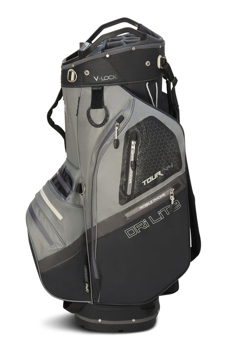 Big Max Dri Lite V - 4 Waterproof Cartbag, Grau / Schwarz - Golflaedchen.de