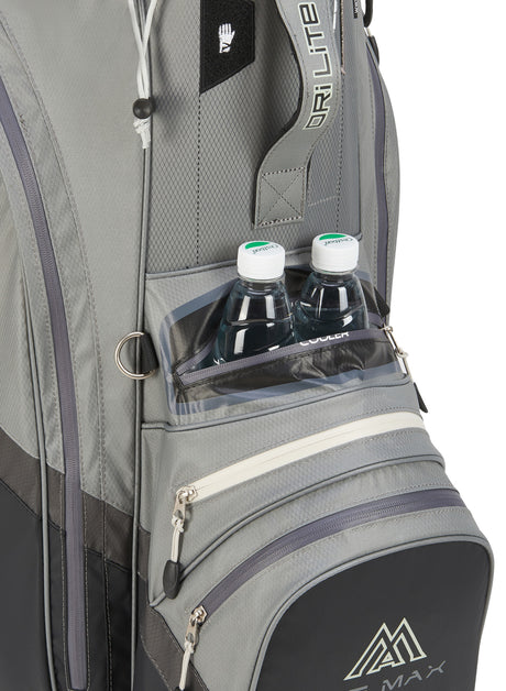 Big Max Dri Lite V - 4 Waterproof Cartbag, Grau / Schwarz - Golflaedchen.de