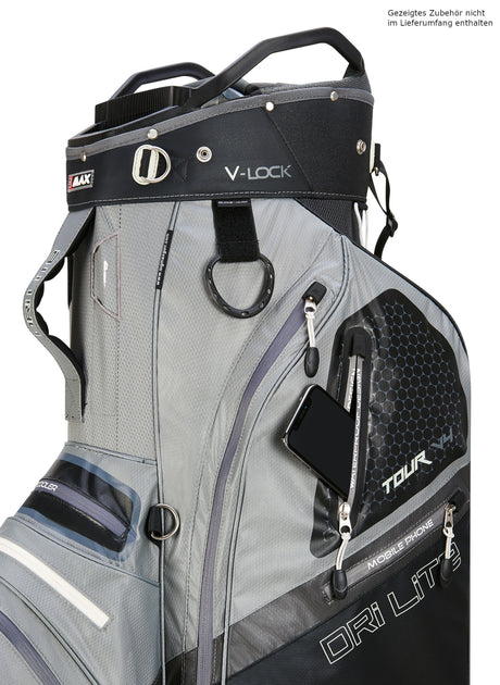 Big Max Dri Lite V - 4 Waterproof Cartbag, Grau / Schwarz - Golflaedchen.de