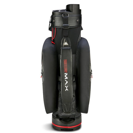 Big Max Aqua Silencio 4 Waterproof Cartbag, Dunkelgrau / Schwarz / Rot - Golflaedchen.de