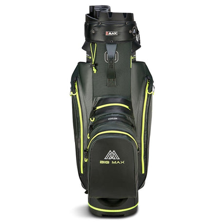 Big Max Aqua Silencio 4 Waterproof Cartbag, Dunkelgrün / Schwarz / Lime - Golflaedchen.de