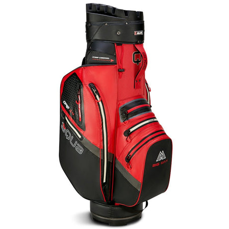 Big Max Aqua Silencio 4 Waterproof Cartbag, Rot / Schwarz - Golflaedchen.de