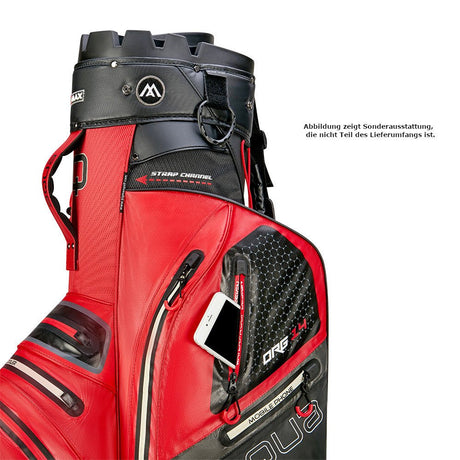 Big Max Aqua Silencio 4 Waterproof Cartbag, Rot / Schwarz - Golflaedchen.de