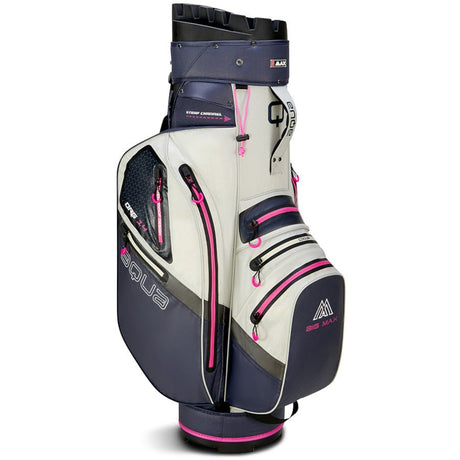 Big Max Aqua Silencio 4 Waterproof Damen Cartbag, Blau / Hellgrau / Fuchsia - Golflaedchen.de