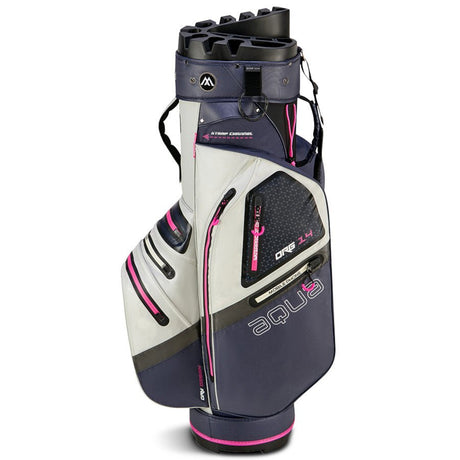 Big Max Aqua Silencio 4 Waterproof Damen Cartbag, Blau / Hellgrau / Fuchsia - Golflaedchen.de