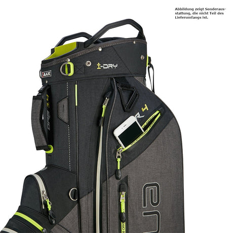 Big Max Aqua Tour 4 Waterproof Cartbag, Schwarz / Grau / Grün - Golflaedchen.de