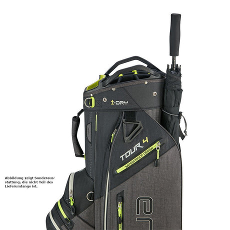 Big Max Aqua Tour 4 Waterproof Cartbag, Schwarz / Grau / Grün - Golflaedchen.de
