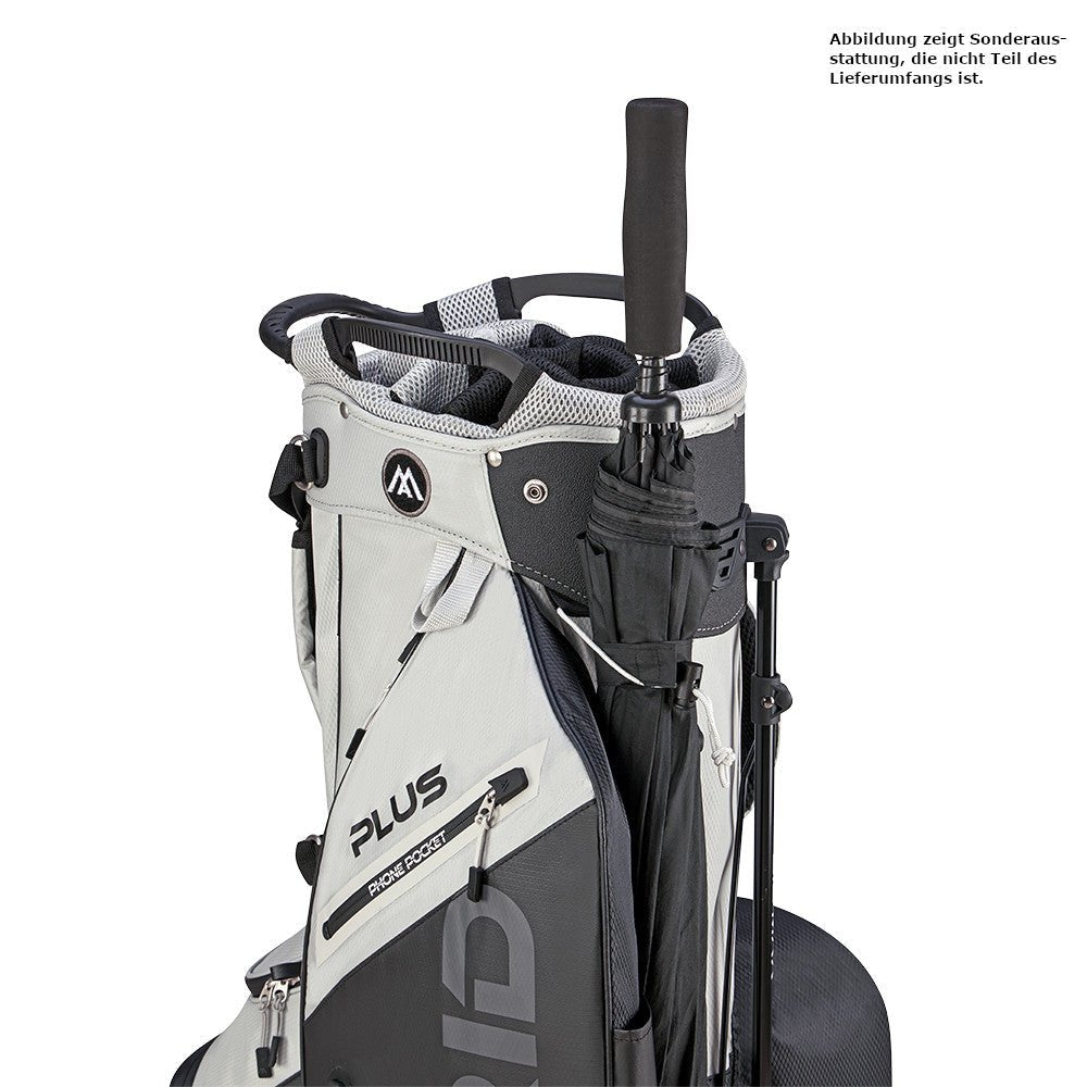 Big Max Dri Lite Hybrid Plus Waterproof Standbag, Grau / Schwarz - Golflaedchen.de