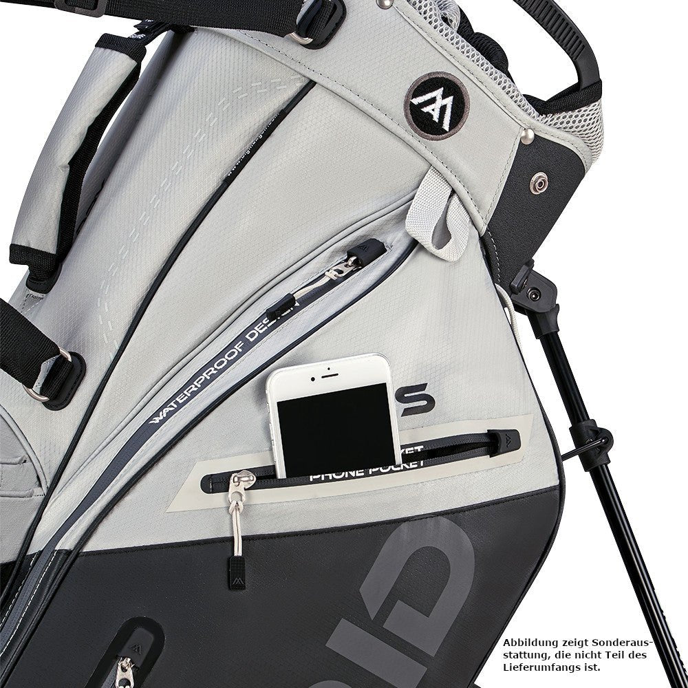 Big Max Dri Lite Hybrid Plus Waterproof Standbag, Grau / Schwarz - Golflaedchen.de