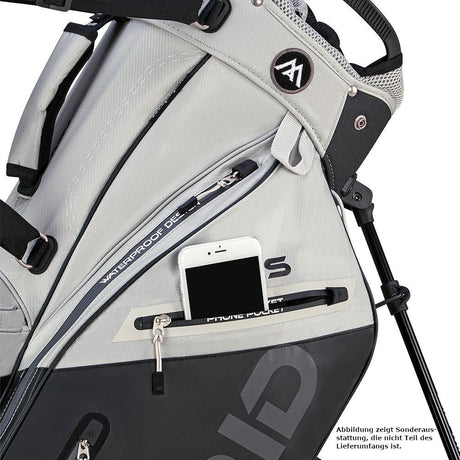 Big Max Dri Lite Hybrid Plus Waterproof Standbag, Grau / Schwarz - Golflaedchen.de