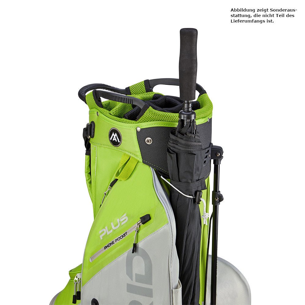 Big Max Dri Lite Hybrid Plus Waterproof Standbag, Grün / Silbergrau - Golflaedchen.de