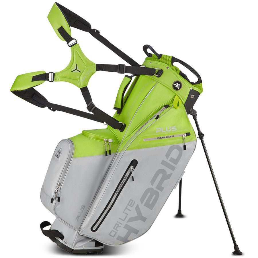 Big Max Dri Lite Hybrid Plus Waterproof Standbag, Grün / Silbergrau - Golflaedchen.de