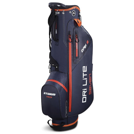 Big Max Dri Lite Seven G Waterproof Standbag, Dunkelblau / Braun - Golflaedchen.de