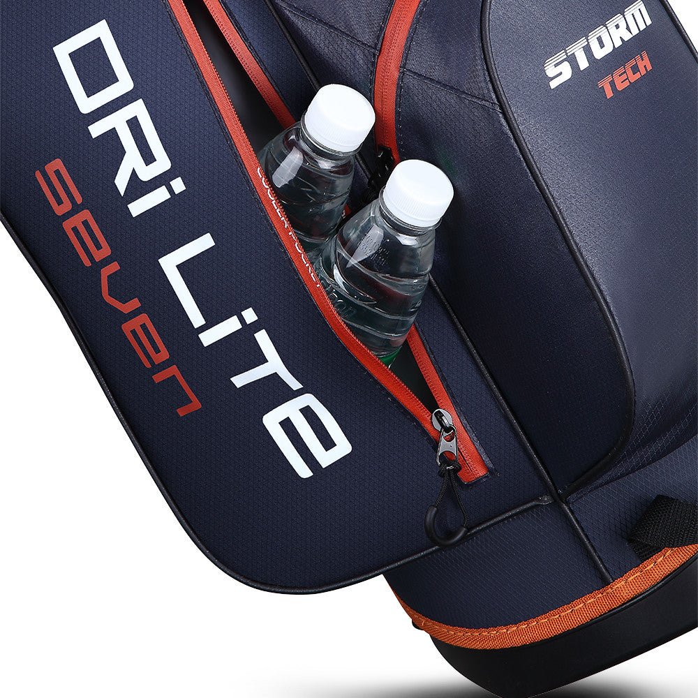 Big Max Dri Lite Seven G Waterproof Standbag, Dunkelblau / Braun - Golflaedchen.de