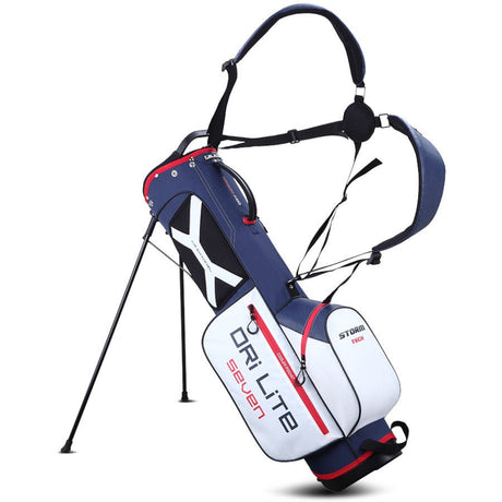 Big Max Dri Lite Seven G Waterproof Standbag, Weiß / Navy / Rot - Golflaedchen.de