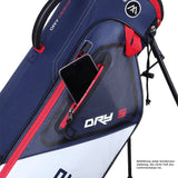 Big Max Dri Lite Seven G Waterproof Standbag, Weiß / Navy / Rot - Golflaedchen.de