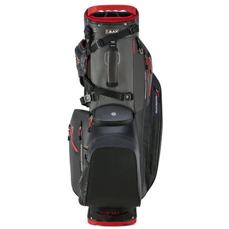 Big Max Aqua Hybrid 4 Waterproof Standbag, Black / Charcoal / Red - Golflaedchen.de