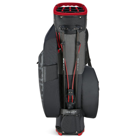 Big Max Aqua Hybrid 4 Waterproof Standbag, Black / Charcoal / Red - Golflaedchen.de