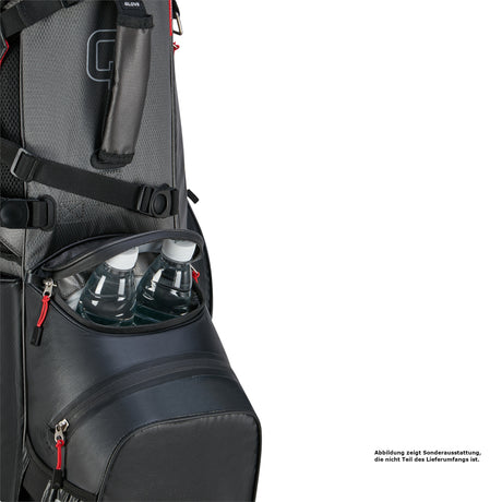 Big Max Aqua Hybrid 4 Waterproof Standbag, Black / Charcoal / Red - Golflaedchen.de