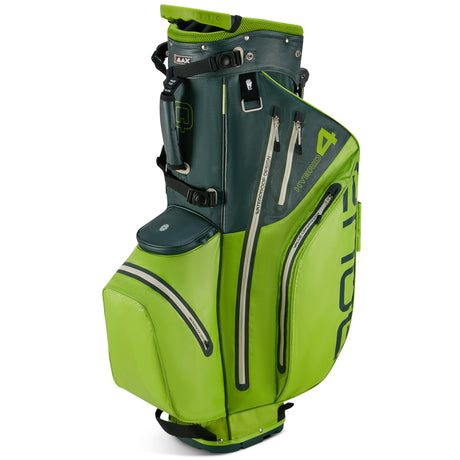 Big Max Aqua Hybrid 4 Waterproof Standbag, Forest Green / Lime - Golflaedchen.de