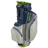 Big Max Aqua Hybrid 4 Waterproof Standbag, Navy / Grey / Lime - Golflaedchen.de