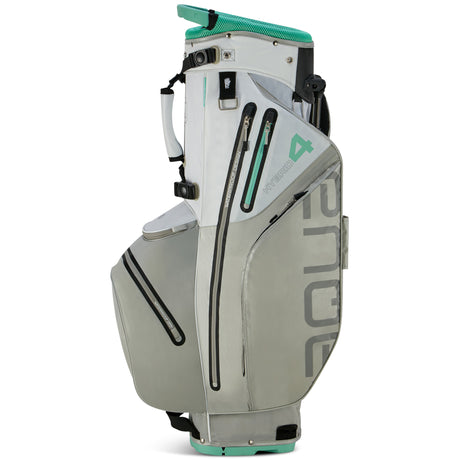 Big Max Aqua Hybrid 4 Waterproof Standbag, White / Grey / Mint - Golflaedchen.de