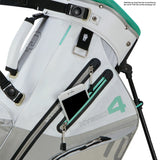 Big Max Aqua Hybrid 4 Waterproof Standbag, White / Grey / Mint - Golflaedchen.de
