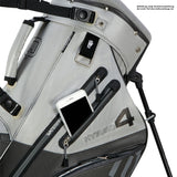 Big Max Aqua Hybrid 4 Waterproof Standbag, Grey / Silver - Golflaedchen.de