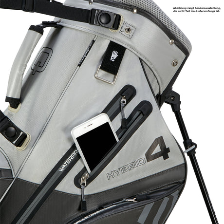 Big Max Aqua Hybrid 4 Waterproof Standbag, Grey / Silver - Golflaedchen.de