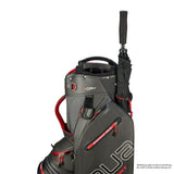 Big Max 2026 Aqua Sport 4 Waterproof Cartbag, Dunkelgrau / Schwarz / Rot - Golflaedchen.de