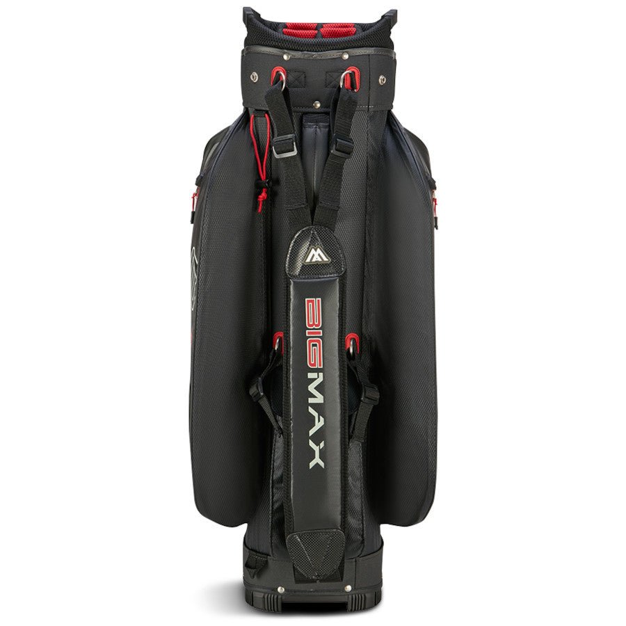 Big Max 2026 Aqua Sport 4 Waterproof Cartbag, Dunkelgrau / Schwarz / Rot - Golflaedchen.de