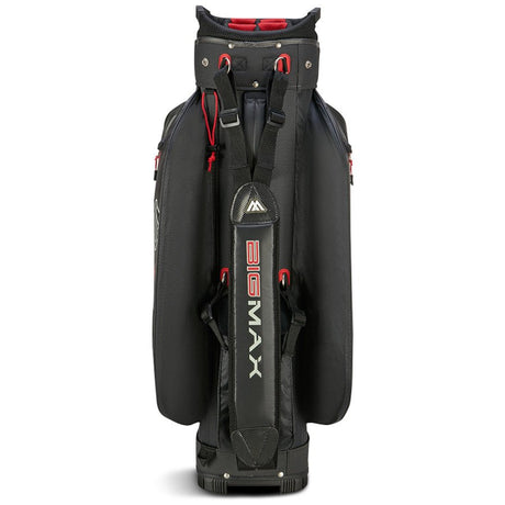 Big Max 2026 Aqua Sport 4 Waterproof Cartbag, Dunkelgrau / Schwarz / Rot - Golflaedchen.de