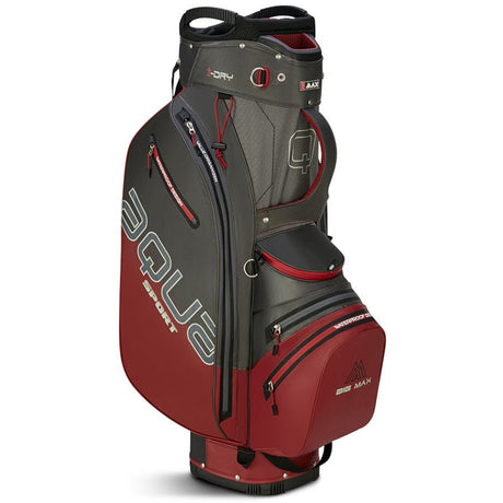 Big Max 2026 Aqua Sport 4 Waterproof Cartbag, Dunkelgrau / Merlot - Golflaedchen.de