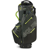 Big Max 2026 Aqua Sport 4 Waterproof Cartbag, Dunkelgrün / Schwarz / Lime - Golflaedchen.de
