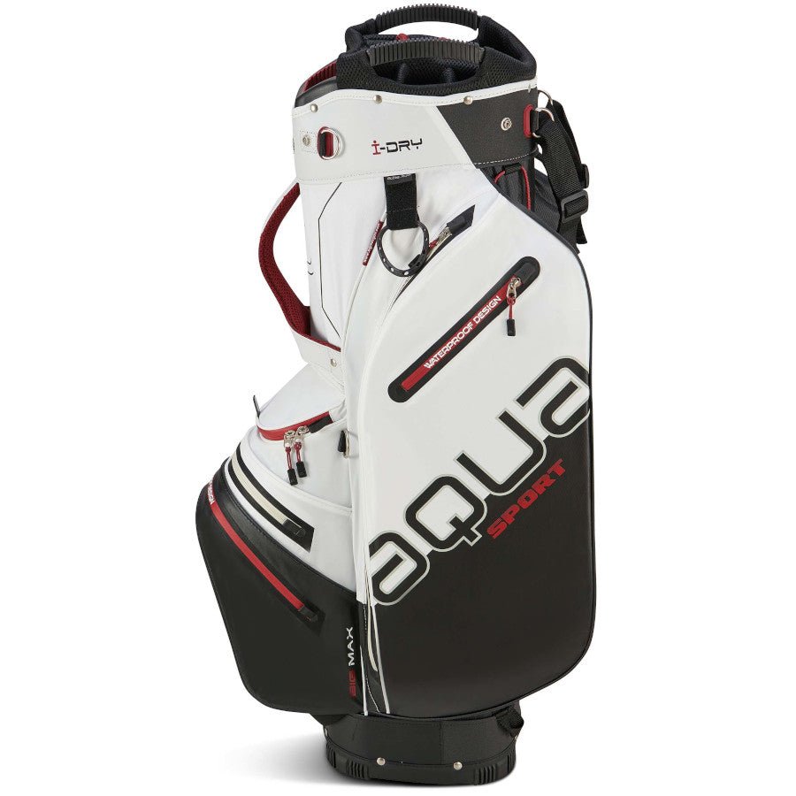 Big Max 2026 Aqua Sport 4 Waterproof Cartbag, Offwhite / Schwarz / Merlot - Golflaedchen.de