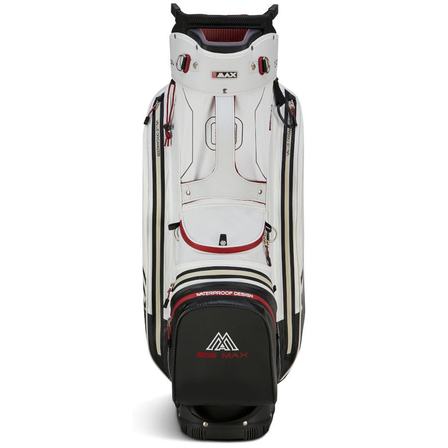 Big Max 2026 Aqua Sport 4 Waterproof Cartbag, Offwhite / Schwarz / Merlot - Golflaedchen.de