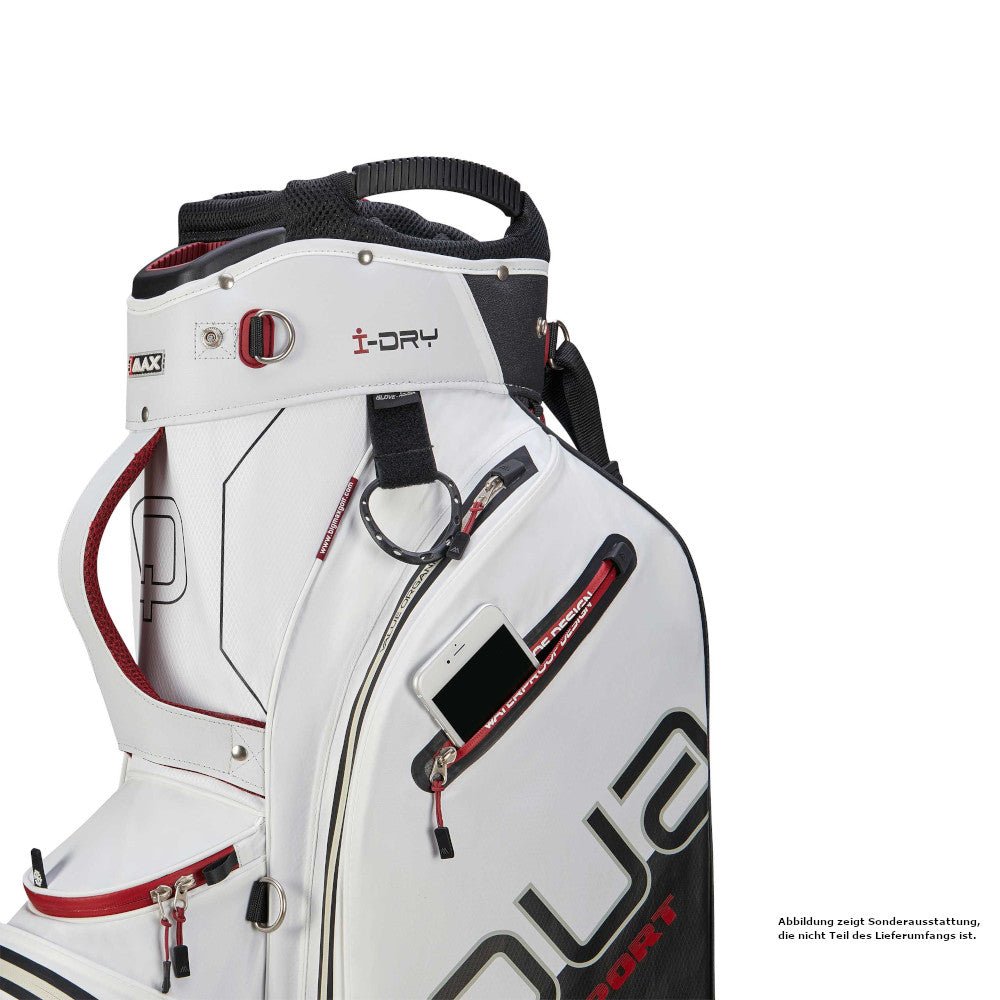 Big Max 2026 Aqua Sport 4 Waterproof Cartbag, Offwhite / Schwarz / Merlot - Golflaedchen.de