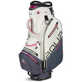 Big Max 2026 Aqua Sport 4 Waterproof Damen Cartbag, Offwhite / Stahlblau / Fuchsia - Golflaedchen.de