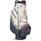 Big Max 2026 Aqua Sport 4 Waterproof Damen Cartbag, Offwhite / Stahlblau / Fuchsia - Golflaedchen.de