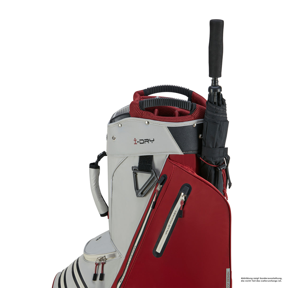 Big Max Aqua Style 4 Waterproof Cartbag, Offwhite / Merlot - Golflaedchen.de