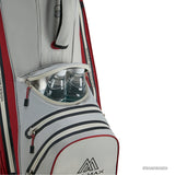 Big Max Aqua Style 4 Waterproof Cartbag, Offwhite / Merlot - Golflaedchen.de