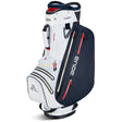 Big Max Aqua Style 4 Waterproof Cartbag, Weiß / Navy / Rot - Golflaedchen.de