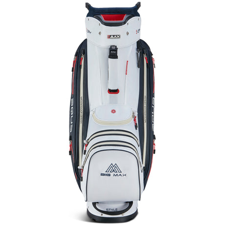 Big Max Aqua Style 4 Waterproof Cartbag, Weiß / Navy / Rot - Golflaedchen.de