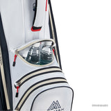 Big Max Aqua Style 4 Waterproof Cartbag, Weiß / Navy / Rot - Golflaedchen.de