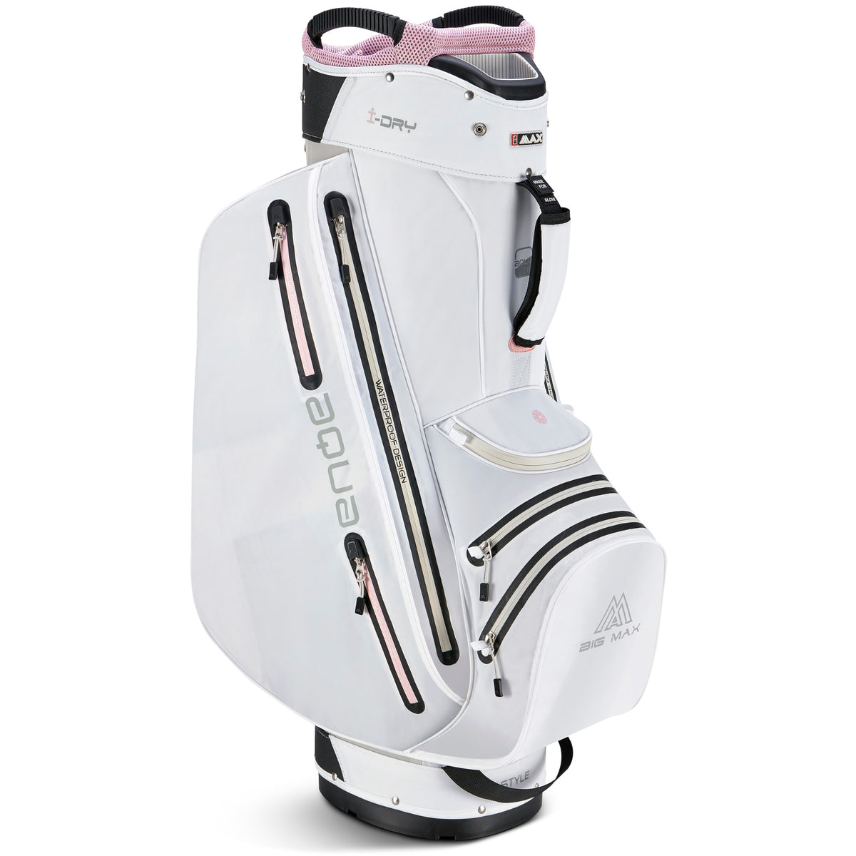 Big Max Aqua Style 4 Waterproof Damen Cartbag, Weiß / Pink - Golflaedchen.de