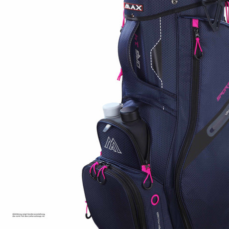 Big Max Terra Sport Damen Cartbag / Golfbag, Blau / Fuchsia - Golflaedchen.de