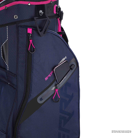 Big Max Terra Sport Damen Cartbag / Golfbag, Blau / Fuchsia - Golflaedchen.de